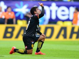 El delantero Luis 'Fercho' Télles dijo no creer del todo en estas situaciones de la suerte, sino en el trabajo día a día. MEXSPORT / ARCHIVO