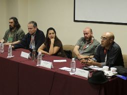 El panle: Sergio Raúl López, Leonardo García Tsao, Clara Sánchez, Everardo González y Juan Manuel Badillo. EL INFORMADOR / J. Mendoza