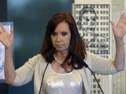 Cristina Kirchner, presidenta argentina, estaría involucrada en los contratos millonarios para obras públicas en la Patagonia. AFP / ARCHIVO