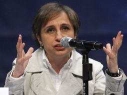 Carmen Aristegui confía en que podrán resolver la situación con MVS EL INFORMADOR / ARCHIVO