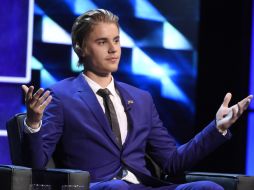 Las expresiones de Bieber en unos momentos eran de sorpresa. AFP / K. Winter