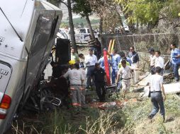 El siniestro se produjo esta madrugada, debido al impacto frontal de los vehículos. EL INFORMADOR / ARCHIVO