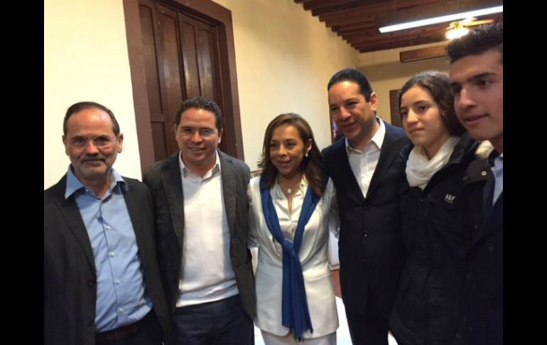 Al acto de las escrituras territoriales acudieron el dirigente nacional panista y Josefina Vázquez Mota, entre otros. TWITTER / @AccionNacional