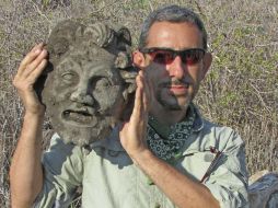 El hallazgo de la máscara fue por casualidad cuando encontraron una masa extraña de tierra. EFE / University of Haifa