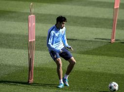 Raúl dice sentirse cada vez mejor y notar que físicamente está mejorando en su carrera. EFE / E. Naranjo