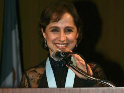 La salida de Carmen Aristegui de MVS ha levantado críticas en redes sociales. EFE / ARCHIVO