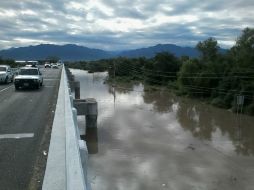 El Río Ameca ha visto incrementado su caudal debido a las fuertes lluvias que se han registrado en la Entidad. ESPECIAL /