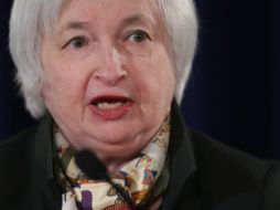 La Fed, presidida por Janet Yellen, se declara optimista sobre la tasa de desempleo en Estados Unidos. AFP /