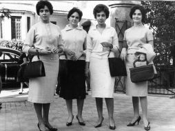 En el recuerdo. Ivette y Luz Boyer con Gaby Ochoa y Tete Brockman.  /