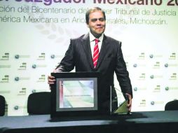 Premiado. Horacio León Hernández fue elegido entre 147 magistrados que comprenden a la asociación que entregó el galardón. ESPECIAL /