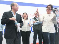 PAN. En Michoacán, la candidata Luisa María “Cocoa” Calderón estuvo acompañada de su hermano, el ex presidente Felipe Calderón. SUN /
