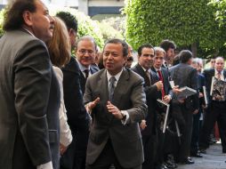 Camacho manifiesta su confianza en que con la alianza entre el PRI y el Partido Verde Ecologista ganen el próximo 7 de junio. SUN / ARCHIVO