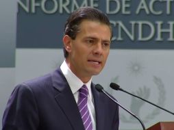 El Presidente asegura que su gobierno trabaja en el cumplimiento de las recomendaciones de la CNDH. YOUTUBE / Gobierno de la República