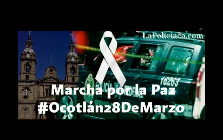 Convocan a marchar este sábado vestidos de blanco para pedir paz en las calles de Ocotlán. FACEBOOK / Marcha por la Paz #Ocotlán28deMarzo