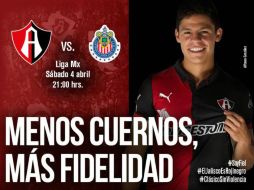 'Ponchito' es la bandera de esta campaña previo al derbi de Guadalajara. TWITTER / @AtlasFC