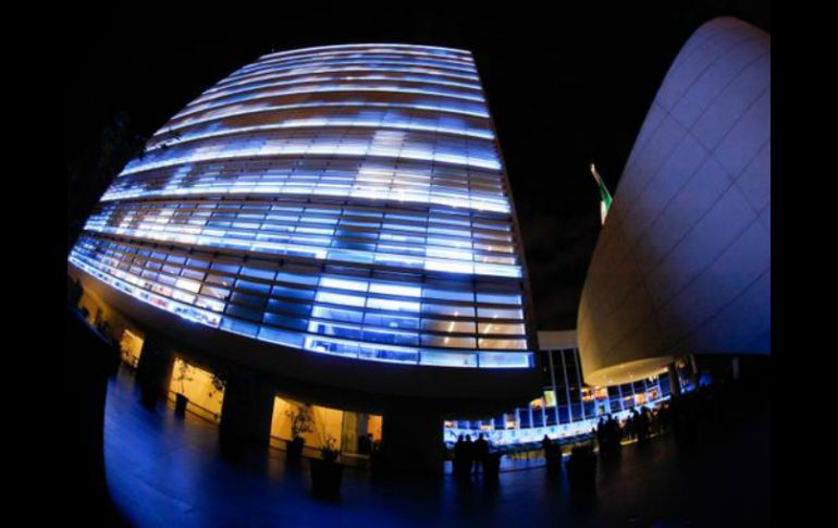 Así lució el recinto para rememorar a las personas con este trastorno. TWITTER / @senadomexicano