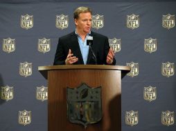El Comisionado de la NFL, Roger Goodell, habla en la reunión anual de la liga. AP / R. Franklin