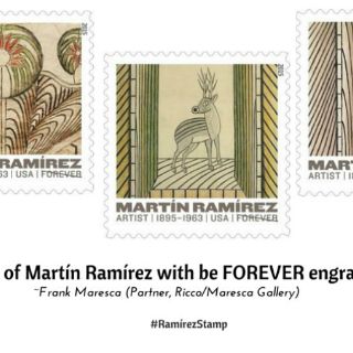 Emite EU timbre postal de artista migrante mexicano Martín Ramírez