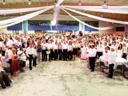 La oficial del Registro Civil en Reynosa, asegura que unas tres mil 500 parejas en el estado decisieron unirse a través de la campaña. ESPECIAL / diftamaulipas.gob.mx