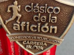 Esta fue la medalla que se le otorgó a los corredores. EL INFORMADOR / J. Robles