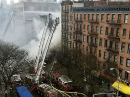 El jueves pasado se derrumbó un edificio luego de una explosión en unos departamentos en Manhattan. AP / ARCHIVO