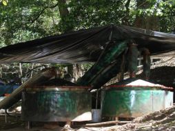 Debido a la cantidad de reactores asegurados, se consideraría como uno de los laboratorios más grandes de Jalisco. ESPECIAL / PGR