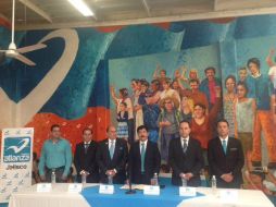 En rueda de prensa, Nueva Alianza presentó a sus candidatos. TWITTER / @NuevaAlianzaJal