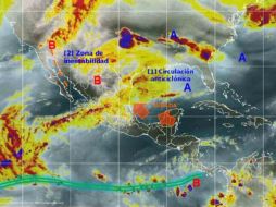 La entrada de humedad del Océano Pacífico ocasionará lluvias dispersas  en Nuevo León, SLP, Veracruz, entre otros. TWITTER / @conagua_clima