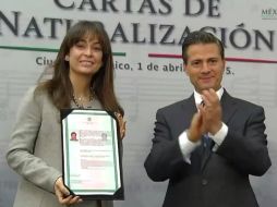 El Presidente convivió con quienes decidieron optar por ser mexicanos. YOUTUBE / Gobierno de la República