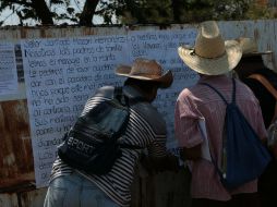 La CETEG reitera su apoyo a los padres de los 43, incluso en su petición de ayuda a un narcotraficante. EFE / ARCHIVO