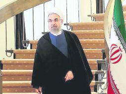 Mensaje a la nación. Hassan Rouhani antes de la rueda de prensa sobre el acuerdo nuclear, en su oficina de Teherán. EFE /