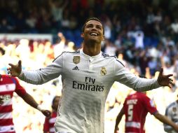 El portugués se lució y ya igualó a Messi con 24 hattricks en la Liga española. AFP / G. Julien