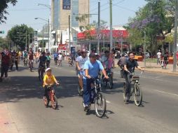 Este domingo se registraron alrededor de 155 mil usuarios en la Vía RecreActiva. TWITTER / @info_RobertoA