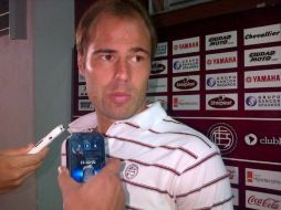 Fritzler había salido lesionado al minuto 54 y el fanático le reclamó su poco compromiso con el club. TWITTER / @ClubLanus