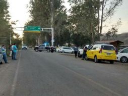 El flujo de autos en la zona está detenido. EL INFORMADOR /