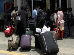 El organismo calculó que unas 100 mil personas han debido abandonar sus hogares en busca de lugares seguros. AFP / M. Huwais