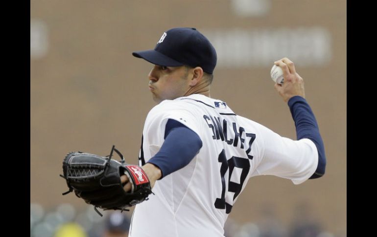 Aníbal Sánchez permitió tres hits y otorgó dos boletos en seis y dos tercios de entradas, con seis ponches. AP / C. Osorio