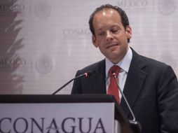 David Korenfeld hace pública su renuncia como titular de la Comisión Nacional del Agua. SUN / G. Espinosa