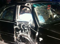 El choque en Zapopan fue poco después de las dos de la mañana en el cruce de la carretera vieja a Tesistán con Santa Mónica. ESPECIAL /