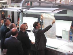 En la sede de los Talleres Gráficos se continúa con la producción de las boletas y su foliado. NTX / ARCHIVO