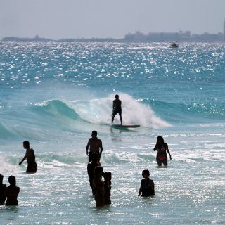 La playa en la que el viento da la vuelta