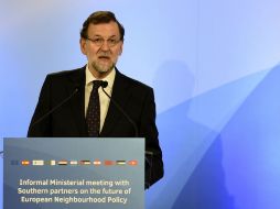 Mariano Rajoy pide mayor cooperación entre los países vecinos del Mediterráneo para evitar el terrorismo. AFP / L. Gene