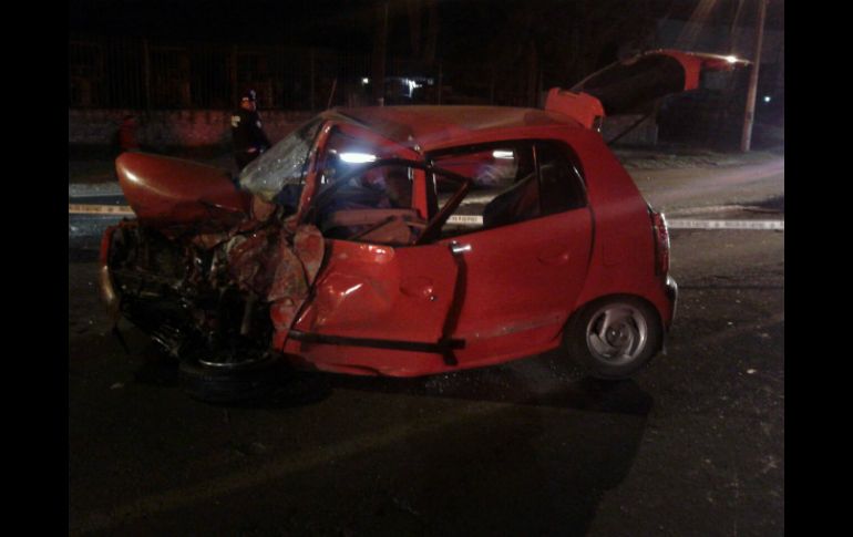 El hecho ocurrió la madrugada del lunes al cruce de la calle Las Rosas, en la Duraznera. ESPECIAL /