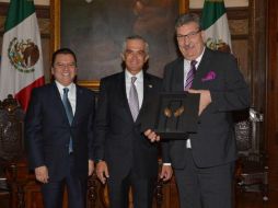 Mancera en reunión con legisladores alemanes que visitan México. TWITTER / @GobiernoDF