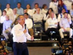 Calderón invitó a los tapatíos a votar este 7 de junio por los candidatos del PAN. EL INFORMADOR / A. Hinojosa