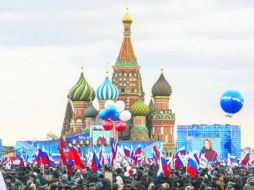 El 21 por ciento de los consultados subrayó que para Rusia es más importante la democracia. AFP / ARCHIVO