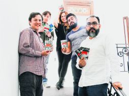 Ramsés Figueroa, Rogelio Vega, Nydia Pando, James Nuño y Antonio Marts (editor), son algunos de los escritores de esta editorial. EL INFORMADOR / P. Franco