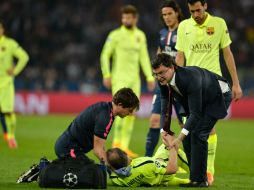 Iniesta no estaría disponible para el partido contra Valencia. AFP / ARCHIVO