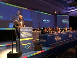 La Confederación inició en Bahamas su 30 congreso anual, en la imagen el presidente Jeffrey Webb. TWITTER / @jeffreywebb