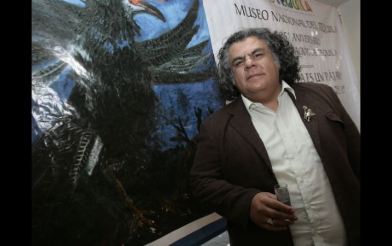 La muestra lleva por nombre El tequila es un pájaro que vuela dentro de mí, título que el mismo artista explicó. EL INFORMADOR / E. Flores